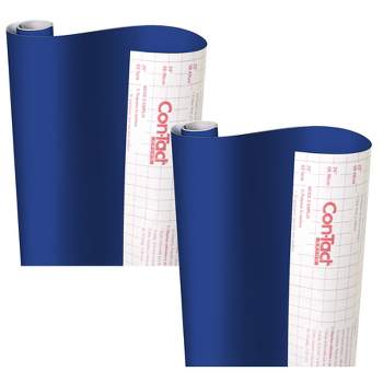 Con-Tact® Brand Creative Covering™ Adhesive Covering, Royal Blue, 18" x 16 ft, Pack of 2