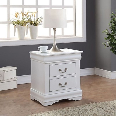 NicBex Modern Nightstand with 2 Drawers,Mid-Century Wood Bedside Table for Living Room Bedroom
