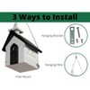 JCs Wildlife Chirping Church Wren and Chickadee Birdhouse - Cute Chapel Style with Predator Guard - 3 of 4