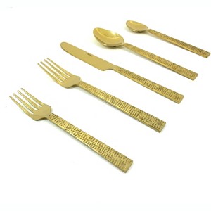 Flatware set of 20 Pieces Golden Egyptian Design : Target