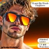 grinderPUNCH Large Frame Oversized Sunglasses - Retro Polarized Oversized Square Sunglasses for Men & Women with UV400 Protection - 3 of 4