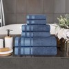 Cotton Medium Weight 6 Piece Bathroom Towel Set by Blue Nile Mills - 2 of 4