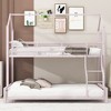 Whisen Modern Design Twin over Full Size Metal House Bunk Bed - 4 of 4
