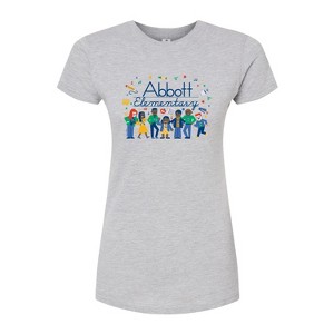Women's - Abbott Elementary - Characters Fitted Graphic T-Shirt - 1 of 2