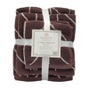 Knightsbridge Luxurious 6 Pieces Yarn Dyed Jacquard All Season Towel Set Coffee - 2 of 3