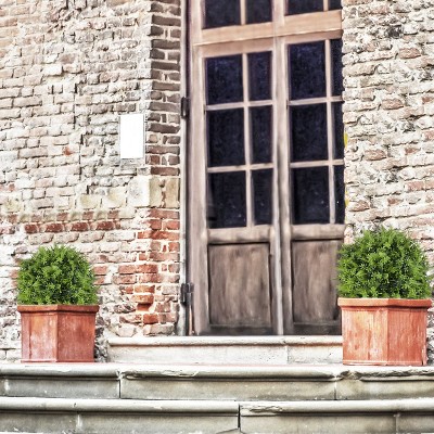 Gulches 2 pcs Natural Appearing Artificial Palm Trees Plants with Tropical Foliage: Perfect for Bedroom, Garden, Office and Living Room