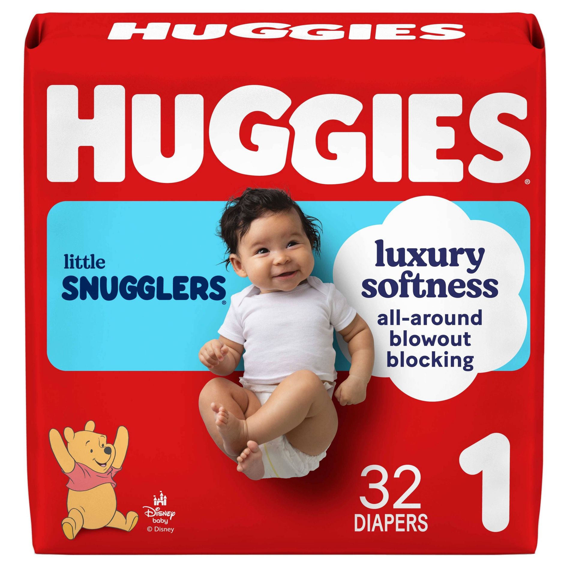 Huggies Little Snugglers Gentle Protection Diapers - Size 1 - 32ct