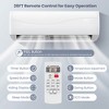 Tangkula 9000 Mini BTU AC Split-System 17 SEER2 Ductless Air Conditioner w/Pre-Charged Condenser White (9000BTU, 220V, 17 SEER2) w/ Remote Control - 3 of 4