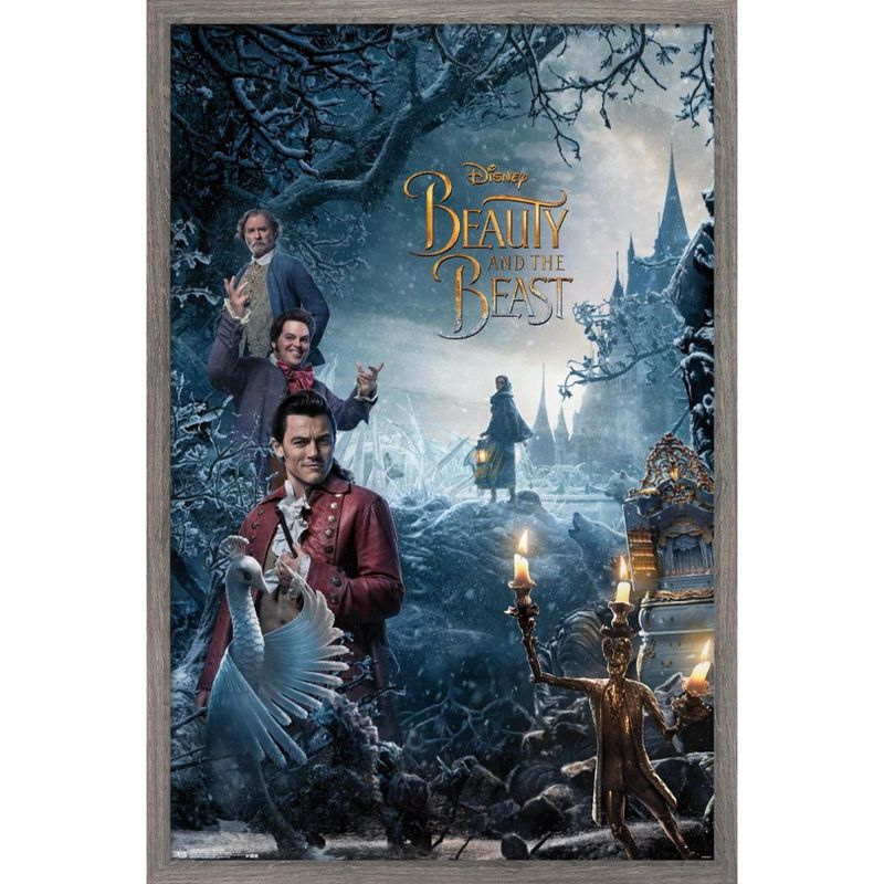 Trends International Disney Beauty And The Beast - Triptych 1 Framed Wall Poster Prints, 1 of 7