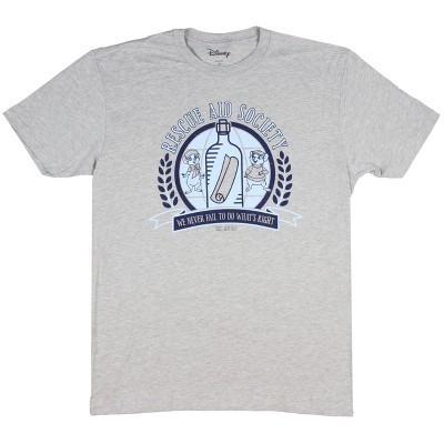 Seven Times Six Disney The Rescuers Men's The Rescue Aid Society Do What's Right T-Shirt Grey
