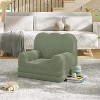 Kids' 2-in-1 Convertible Sofa Chair - Soft Teddy Fleece Toddler Lounger & Bed for Playroom, Nursery | Great Birthday Gift - 4 of 4