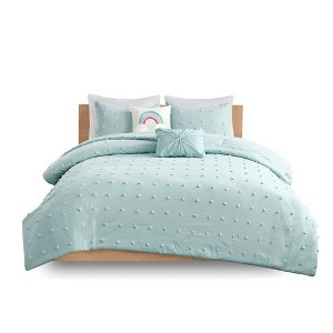 Gracie Mills Caius Playful Elegance Cotton Jacquard Pom Pom Comforter Collection - 1 of 4