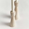 Plum & Post Lesley Cream Taper Holders, Set of 2 - 3 of 3