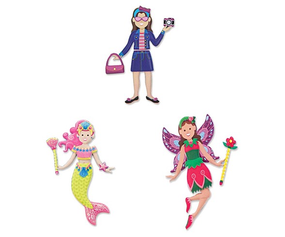 Melissa & Doug&#174; Puffy Sticker Pads Set: Fairy, Dress-Up, and Mermaid - 216 Reusable Stickers