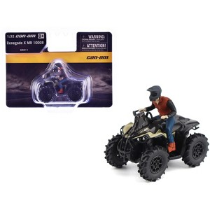 Can-Am Renegade X MR 1000R ATV Desert Tan with Driver Figure 1/32 Diecast Model by BRP Models - 1 of 4