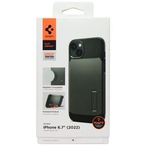Spigen Slim Armor Case for MagSafe for Apple iPhone 14 Plus - Gunmetal/Black - 1 of 1