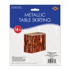 Beistle Pkgd 1-Ply Metallic Table Skirting, 30" x 14', (1/Pkg) - 3 of 4