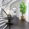 LOVMOR 7ft Artificial Fiddle Leaf Fig Tree with Woven Seagrass Plant Basket, Fake Tree Indoor Faux Plant for Living Room Office Floor Home Decor - 4 of 4