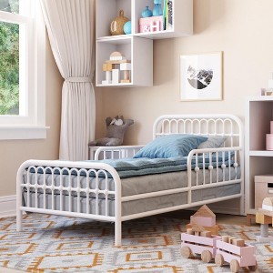 Little Seeds Monarch Hill Ivy Metal Toddler Bed - 1 of 4
