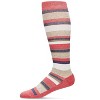 Memoi Gender Neutral Multi Striped Cotton Blend 15-20mmHg Graduated Compression Socks - 3 of 4