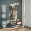Coat Rack, Hall Tree with Shoe Storage Bench, Entryway Bench with Shoe Storage, 3-in-1, Steel Frame, for Entryway - 4 of 4