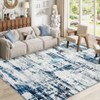 Indoor Washable Area Rugs Soft Low Pile Non Slip Floor Mat Thin Modern Abstract Printed Floor Carpet for Living Room Bedroom - 3 of 4