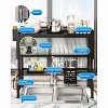 Racxily 3-Tier Dish Drying Rack, Over Sink Dish Drying Rack, 105cm Over Sink Dish Shelf, Large Sink Storage Organizer for Kitchen - 4 of 4