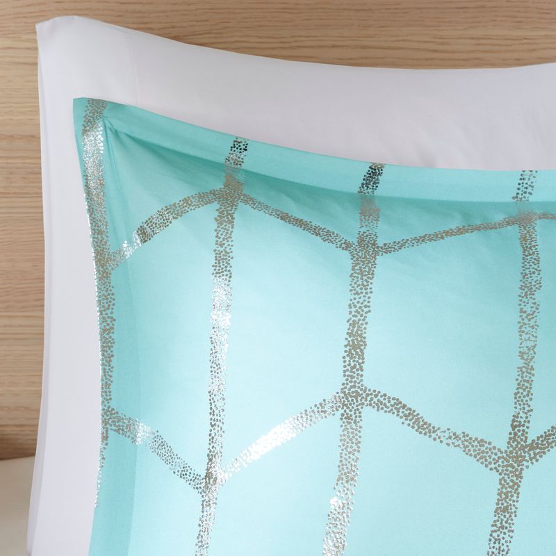 Arielle Metallic Printed Comforter Set, 6 of 10