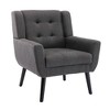 Sapphtopaz Accent Chair Wood Chair for Bedroom Comfy Chairs Modern Armchair Accent Chairs for Living Room, Bedroom, Nursery - 2 of 4