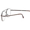 Calabria 8151 Mens Aviator Reading Glasses | Lightweight & Comfortable | Metal Frame | Silicone Nose Pads | 5.25 x 1.6 | Brown | +1.50 - 4 of 4