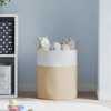 Aghana Digitals Beige Cotton Rope Storage Basket: Spacious Woven Design with Handles for Clothes, - 3 of 4