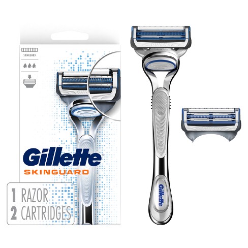 Gillette ProGlide Men's Razor Handle + 2 Blade Refills, Multi-Color 