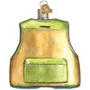 Old World Christmas Blown Glass Ornament for Christmas Tree, Fishing Vest - 3 of 4