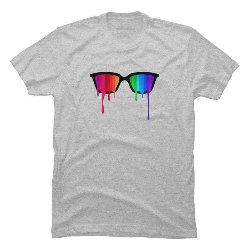 Adult Design By Humans Love Wins Hipster Glasses Pride By badbugs T-Shirt, 1 of 3