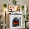 Farmhouse Electric Fireplace TV Stand with 30" Electric Fireplaces Heater - 3 of 4