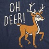 Womens Funny T Shirts Oh Deer Sarcastic Reindeer Graphic Novelty Christmas Tee For Ladies - Crazy Dog Women's T Shirt Gift For Christmas - 2 of 4