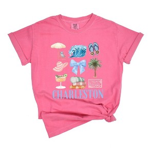 Simply Sage Market Women's Coquette Charleston Chart Short Sleeve Graphic Tee - 1 of 4