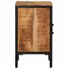 vidaXL Bed Cabinet 15.7"x11.8"x20.7" Solid Rough Wood Mango - 4 of 4