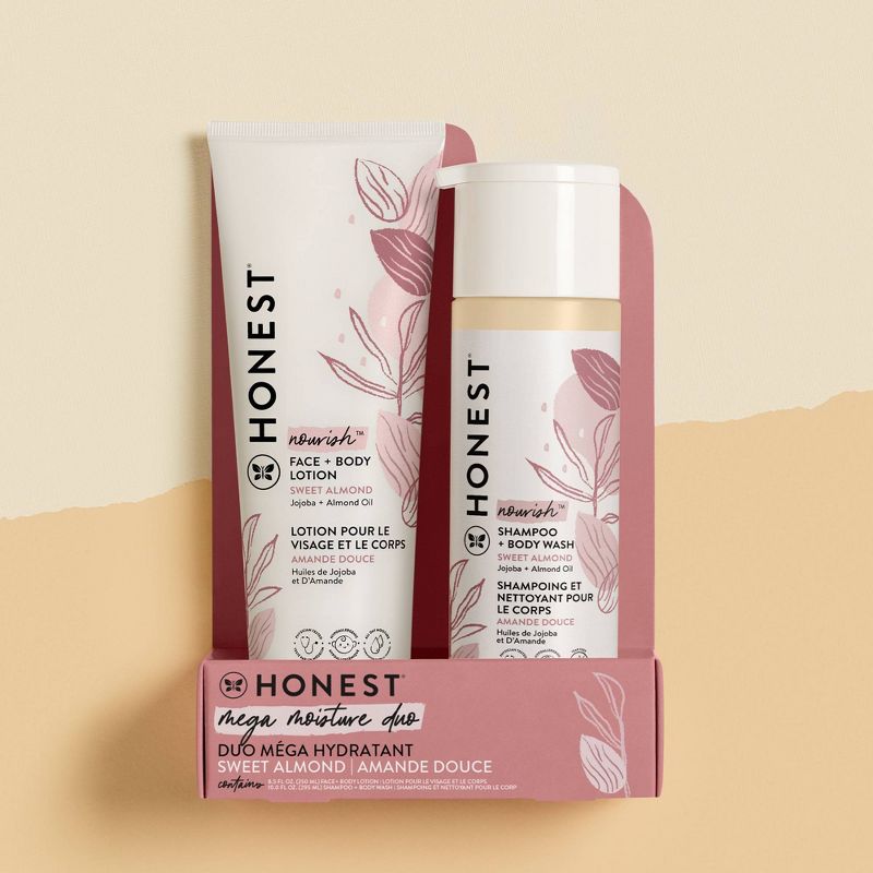 The Honest Company Nourish Shampoo + Body Wash and Lotion Duo - Sweet Almond - 18.5 fl oz, 5 of 8