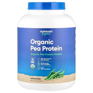 Nutricost Organic Pea Protein, Unflavored, 5 lbs (2,268 g) - 1 of 2