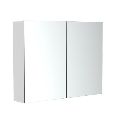 GlasFlength Decorative Wall Mirrors Medicine Cabinet Accent Mirror Wall Mounted Mirror Storage Cabinet for Bathroom Wall, White, 31.5"*6"*23.5"
