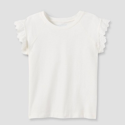 Girls' Short Sleeve Eyelet T-Shirt - Cat & Jack™