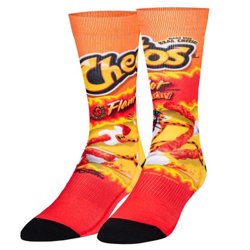 Odd Sox, Cheetos Flamin Hot, Funny Novelty Socks, Adult, Large : Target