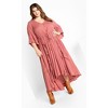 Women's Plus Size Cadence Dress - rosewood | CITY CHIC - 2 of 4