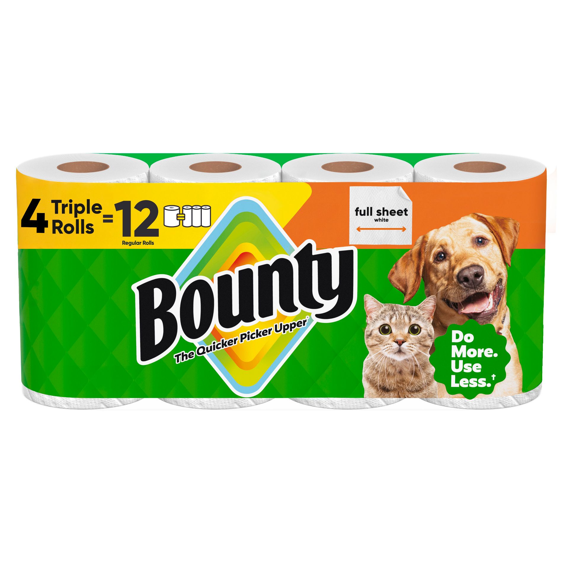 Bounty Full Sheet Paper Towels - 4 Triple Rolls