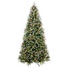 NAYSAYE Christmas Tree Stand 6FT Tree with Red Berries and Pine Cones for Realistic Holiday Decor, Green and White, 42"*72"*19.8" - 2 of 4