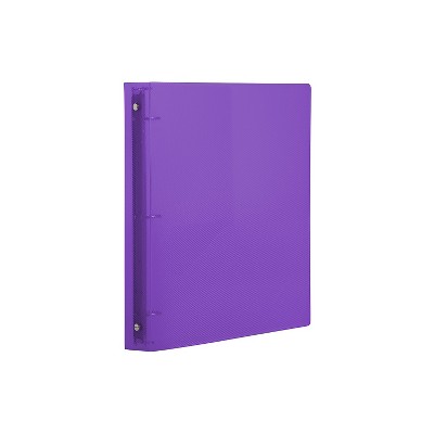 A5 Small Purple Paper Over Board Ring Binder by Janrax