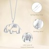 GILDED Sterling Silver Necklace with Natural Round-Cut Diamond Animal Shaped Pendant, 18-inch Silver Chain, 1/4 Carats Total Weight Diamonds - 2 of 4