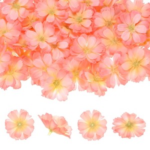 Unique Bargains Silk Fake Plum Blossom Artificial Flower Heads - 1 of 4