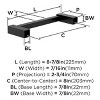 Amerock Monument Wall Mounted Bathroom Towel Bar - 4 of 4